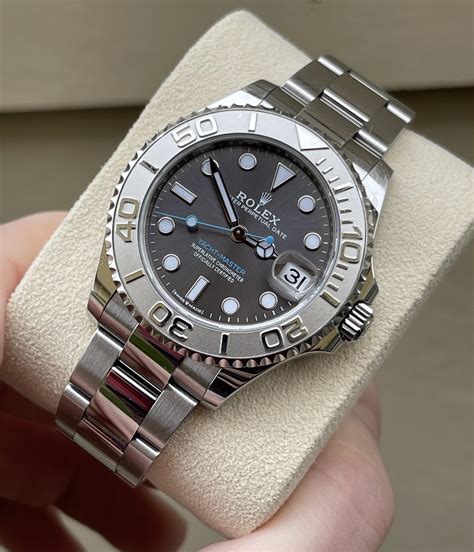 rolex yacht master 37 thickness|Rolex Yacht-Master 37mm rhodium.